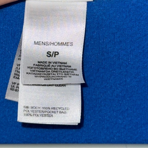 The North Face Fleece Jacket Mens S Blue/Black Pullover 1/4 Zip Casual Active - Picture 5 of 6